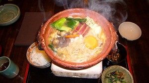 寂光院に行く途中で昼食